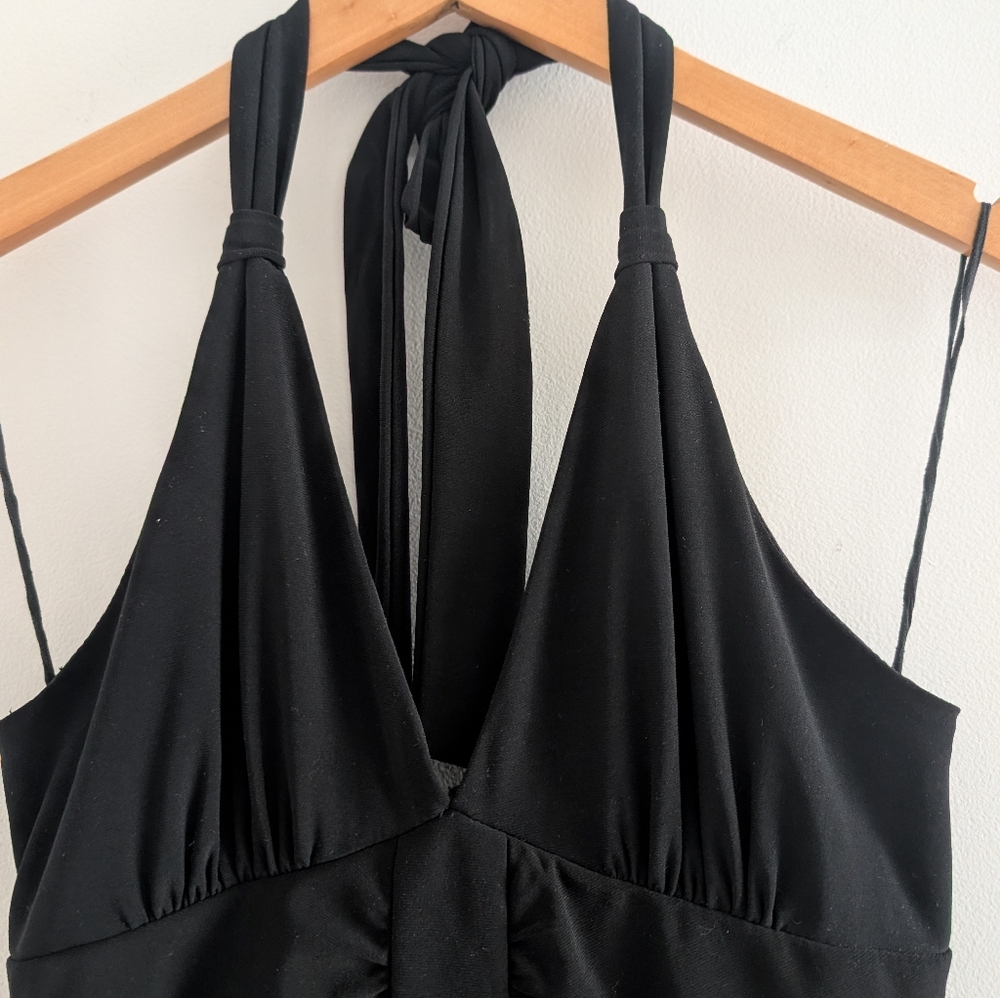 2000's Halter Ruffle Dress - Picture 6 of 11